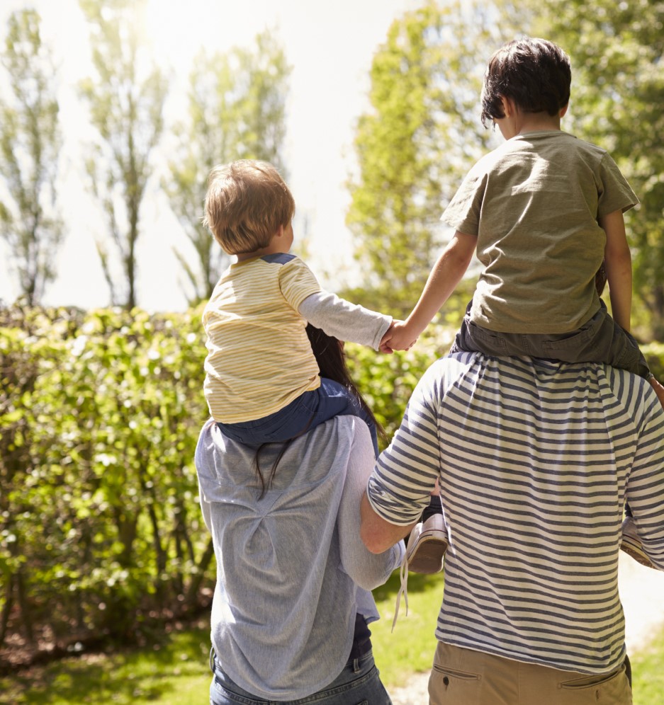 Walk On Warm Spring Evening.